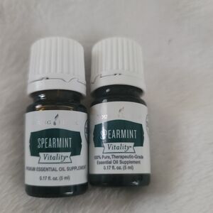2 Nwt Young Living Spearmint Essential Oil - Fresh Mint Green